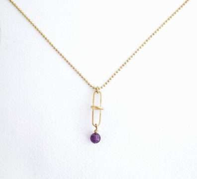 Halskette Amethyst gold