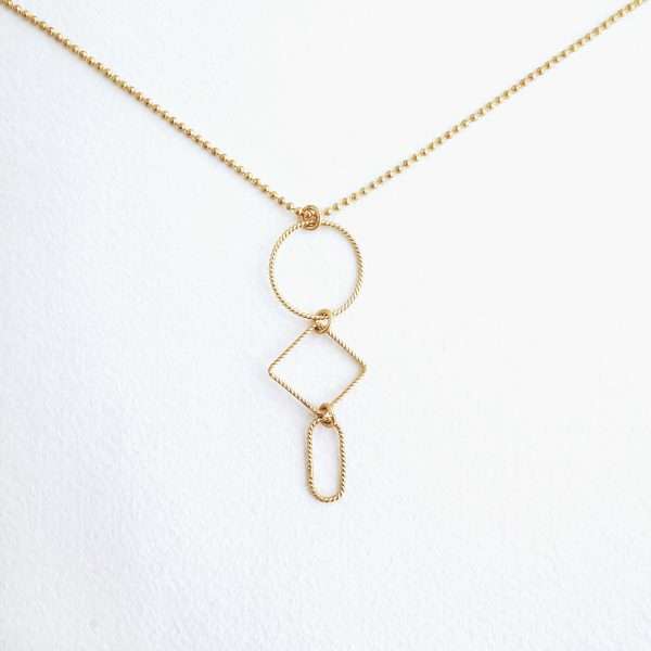 Halskette matt gold