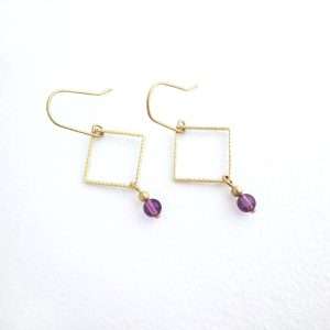 Ohrringe Amethyst gold