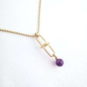 Halskette Amethyst gold